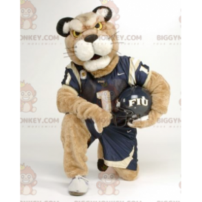 BIGGYMONKEY™ Costume da mascotte Tigre beige in abbigliamento