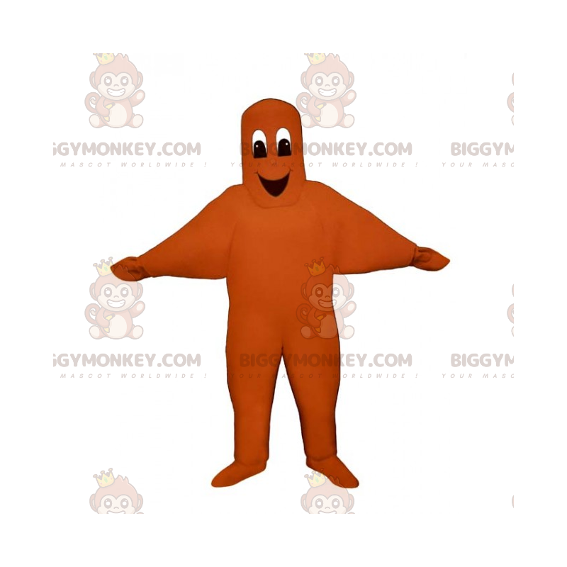 Personaggio arancione sorridente BIGGYMONKEY™ Costume mascotte Personaggio arancione sorridente BIGGYMONKEY™ Costume mascotte