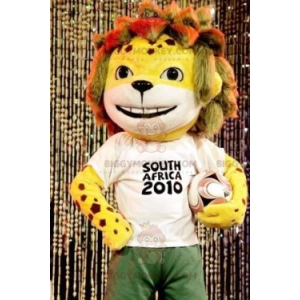 FIFA 2010 Little Yellow Tiger BIGGYMONKEY™ maskotdräkt - Tiger maskot - BIGGYMONKEY_02005 - BiggyMonkey.com
