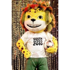 Kostým maskota FIFA 2010 Malý žlutý tygr BIGGYMONKEY™ –