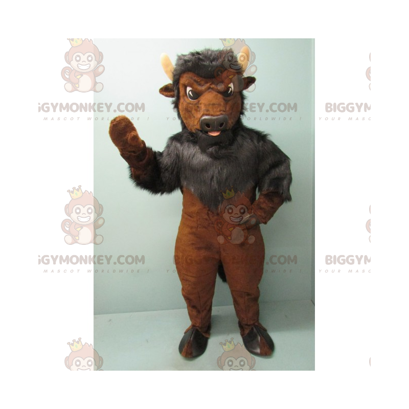 Dwukolorowy kostium maskotki małego wołu BIGGYMONKEY™ - Dwukolorowy kostium maskotki małego wołu BIGGYMONKEY™ -