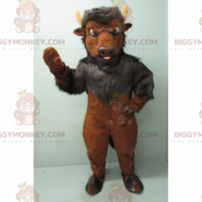 Kaksivärinen Little Ox BIGGYMONKEY™ maskottiasu - Lehmän maskotit - BIGGYMONKEY_016398 - BiggyMonkey.com