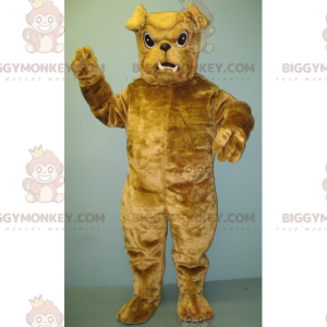 Lilla brun bulldogg BIGGYMONKEY™ maskotdräkt - BiggyMonkey