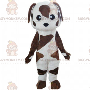 BIGGYMONKEY™ Pieni ruskea täplikäs koiran maskottiasu -