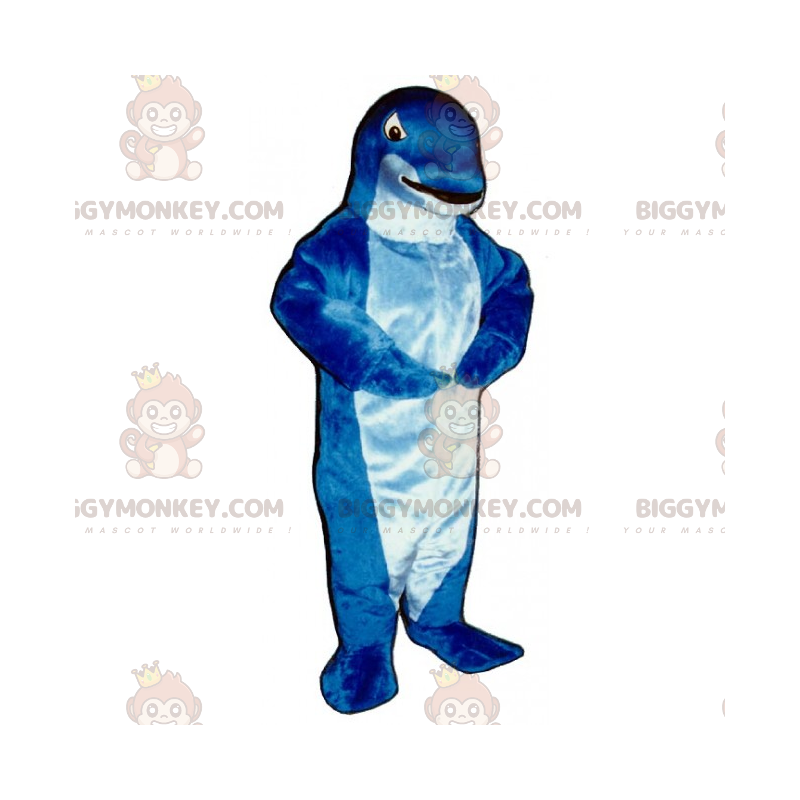 Costume de mascotte BIGGYMONKEY™ de petit dauphin bleu - Costume de mascotte BIGGYMONKEY™ de petit dauphin bleu -
