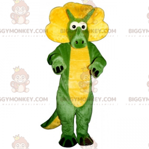 BIGGYMONKEY™ lilla Dino Triceratops maskotdräkt - BiggyMonkey