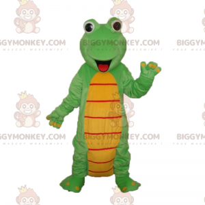 Kostium maskotki uśmiechniętego małego dinozaura BIGGYMONKEY™ -