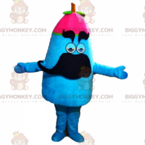 Kostým BIGGYMONKEY™ maskota Modrá postava s růžovou čepicí - Lidští maskoti - BIGGYMONKEY_016425 - BiggyMonkey.com