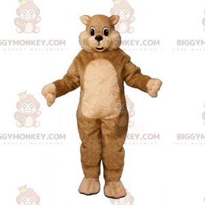 Costume da mascotte piccolo scoiattolo beige BIGGYMONKEY™ -