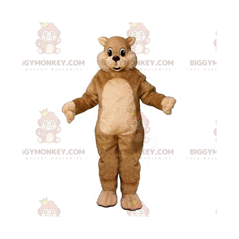 Costume da mascotte piccolo scoiattolo beige BIGGYMONKEY™ - Costume da mascotte piccolo scoiattolo beige BIGGYMONKEY™ -