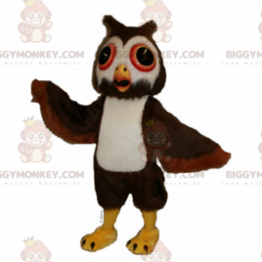 Big Eyed Little Owls BIGGYMONKEY™ Mascot Costume - Bird mascot - BIGGYMONKEY_016447 - BiggyMonkey.com
