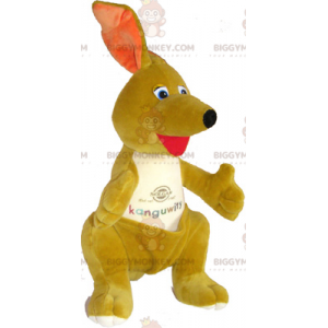 BIGGYMONKEY™ Kleines Känguru-Maskottchen-Kostüm mit Tasche -