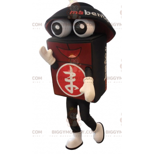 Schwarz-roter Riese Bento BIGGYMONKEY™ Maskottchen-Kostüm