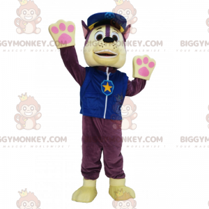 BIGGYMONKEY™-mascottekostuum voor kleine wolf in politieoutfit