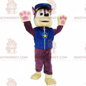 BIGGYMONKEY™ Little Wolf Mascot Costume In Policeman Outfit -