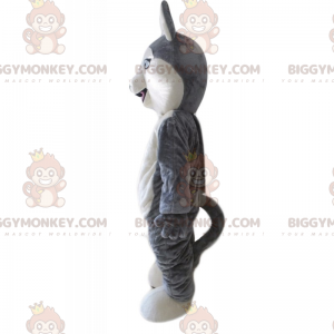 Little Gray and White Wolf BIGGYMONKEY™ Mascot Costume -