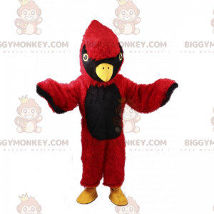Lille rød og sort fugl BIGGYMONKEY™ maskotkostume -
