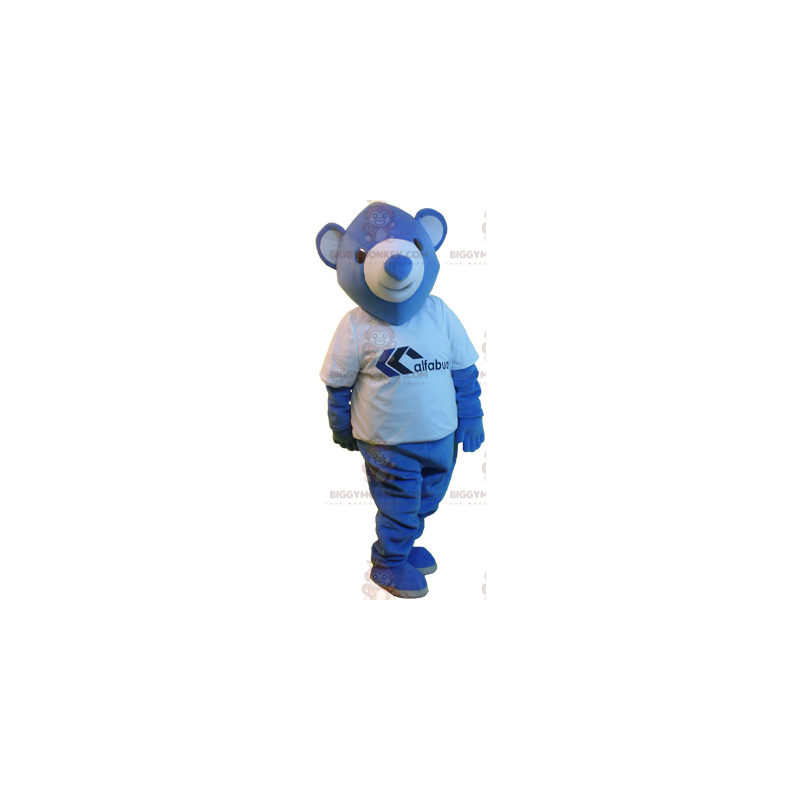Kostium maskotka małego niebieskiego misia BIGGYMONKEY™ -