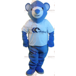 Lilla blå björnen BIGGYMONKEY™ maskotdräkt - BiggyMonkey maskot