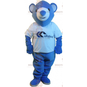 Στολή μασκότ Little Blue Bear BIGGYMONKEY™ - Biggymonkey.com