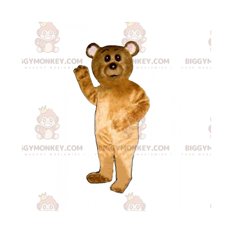 BIGGYMONKEY™ Little Brown Cub und White Ears Maskottchen-Kostüm - Bärenmaskottchen - BIGGYMONKEY_016483 - BiggyMonkey.com