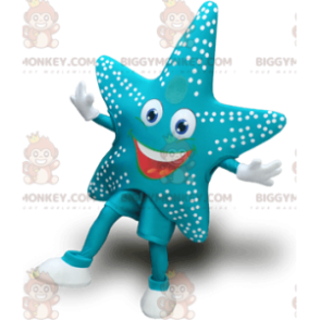 Disfraz de mascota BIGGYMONKEY™ de estrella de mar azul muy