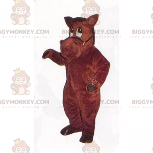Lille pony BIGGYMONKEY™ maskotkostume med sele - Biggymonkey.com