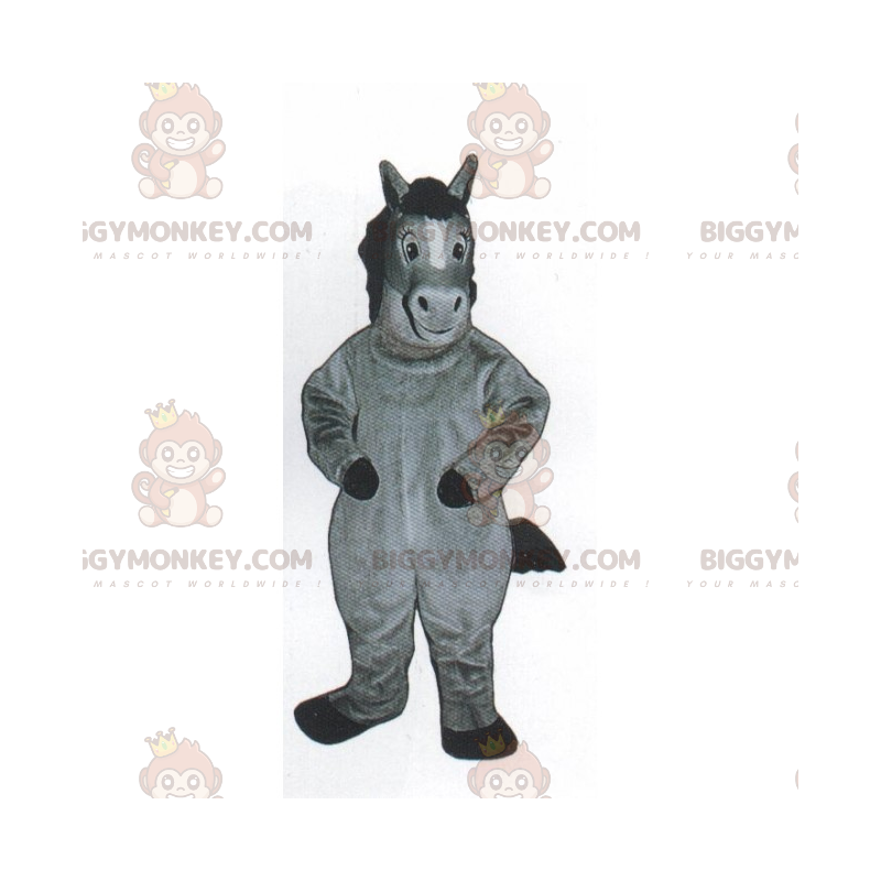 Lille grå pony BIGGYMONKEY™ maskotkostume - Biggymonkey.com Lille grå pony BIGGYMONKEY™ maskotkostume - Biggymonkey.com