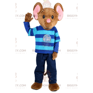 Little Mouse BIGGYMONKEY™ Mascot Costume In Kid's Outfit –