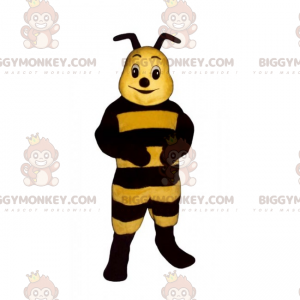 BIGGYMONKEY™ litet bi med korta antenner maskotdräkt -