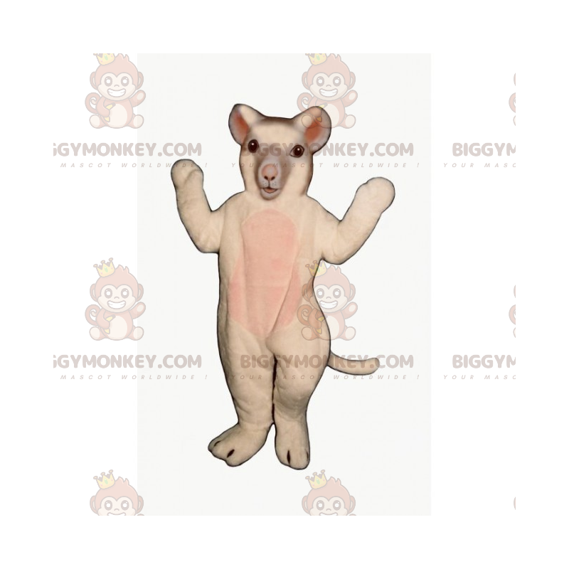 Lilla vit mus BIGGYMONKEY™ maskotdräkt - BiggyMonkey maskot Lilla vit mus BIGGYMONKEY™ maskotdräkt - BiggyMonkey maskot