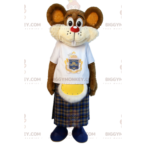 Kilted Little Mouse BIGGYMONKEY™ Mascot Costume -