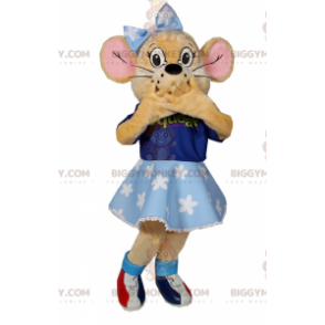 Sinipukeutunut pieni hiiri BIGGYMONKEY™ maskottiasu - Hiiren maskotti - BIGGYMONKEY_016549 - BiggyMonkey.com