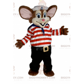 Στολή μασκότ BIGGYMONKEY™ Little Mouse Sailor - Μασκότ ποντικιού - BIGGYMONKEY_016550 - BiggyMonkey.com