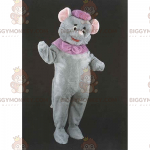 Little Gray Mouse BIGGYMONKEY™ Mascot Costume & Hat -