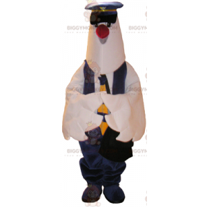 Pigeon BIGGYMONKEY™ Mascot Costume In Policeman Outfit -