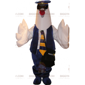 Pigeon BIGGYMONKEY™ Mascot Costume In Policeman Outfit -