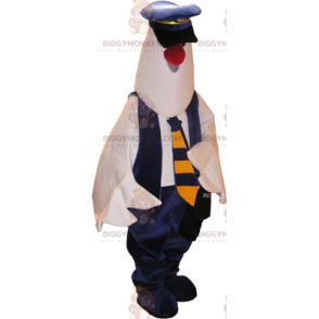 Pigeon BIGGYMONKEY™ Mascot Costume In Policeman Outfit -