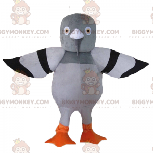 Gray and Black Pigeon BIGGYMONKEY™ Mascot Costume -