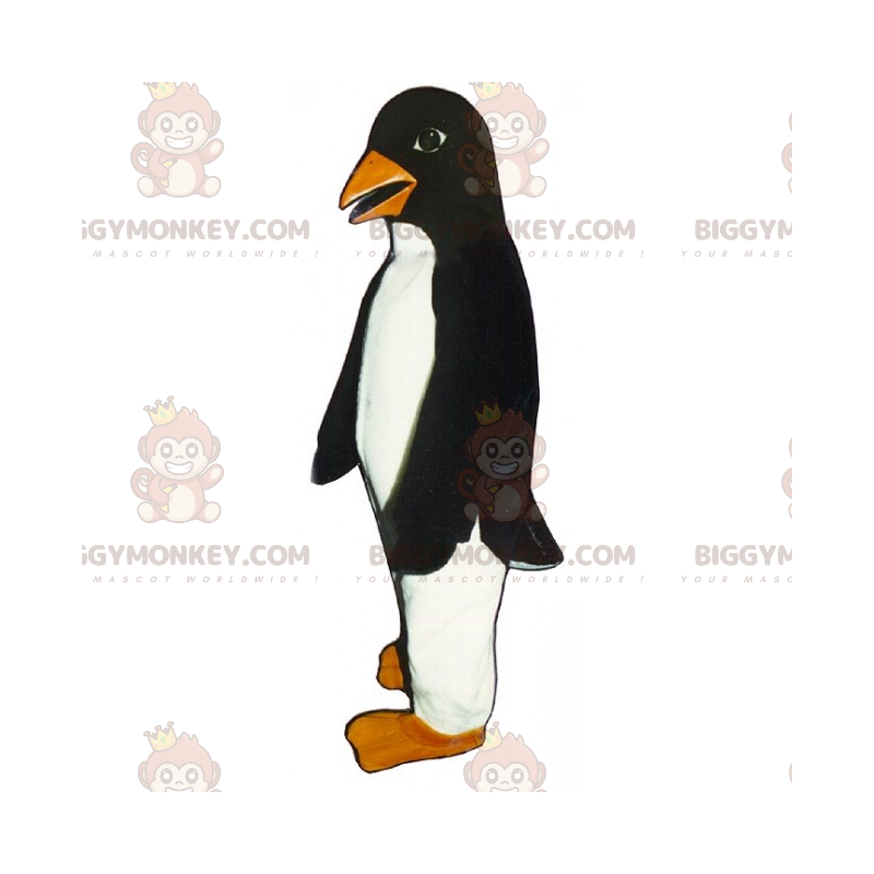 Fantasia de mascote de pinguim bico laranja BIGGYMONKEY™ – Fantasia de mascote de pinguim bico laranja BIGGYMONKEY™ –