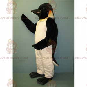 Penguin BIGGYMONKEY™ Mascot Costume with Black Head -