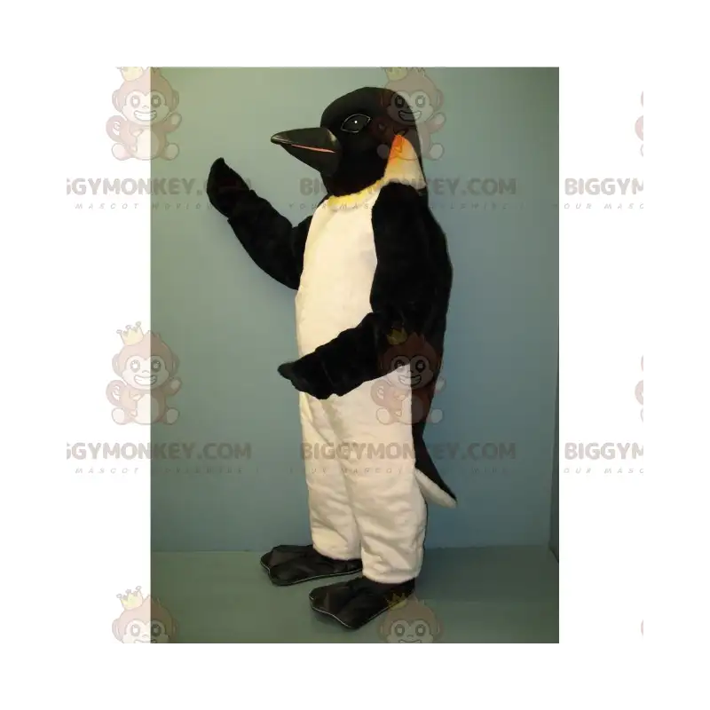 Penguin BIGGYMONKEY™ Mascot Costume with Black Head - Penguin BIGGYMONKEY™ Mascot Costume with Black Head -