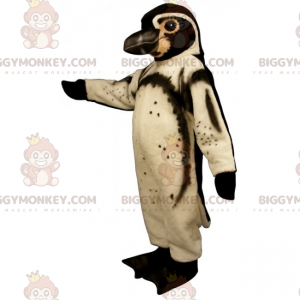Kostým maskota bílého a hnědého tučňáka BIGGYMONKEY™ –