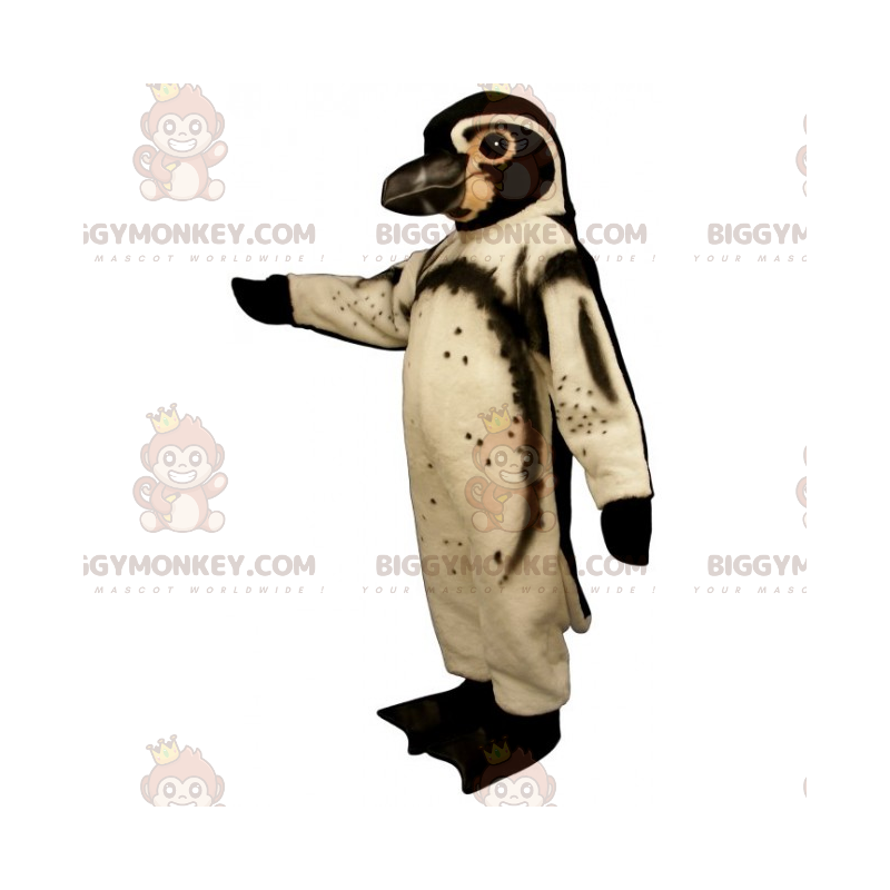 Vit och brun pingvin BIGGYMONKEY™ maskotdräkt - BiggyMonkey Vit och brun pingvin BIGGYMONKEY™ maskotdräkt - BiggyMonkey