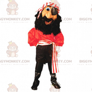 Traje de mascote de pirata BIGGYMONKEY™ com faixa de cabeça –
