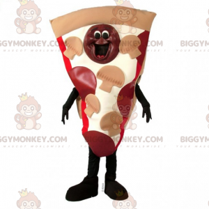 Pepperoni and Mushroom Pizza BIGGYMONKEY™ Mascot Costume –