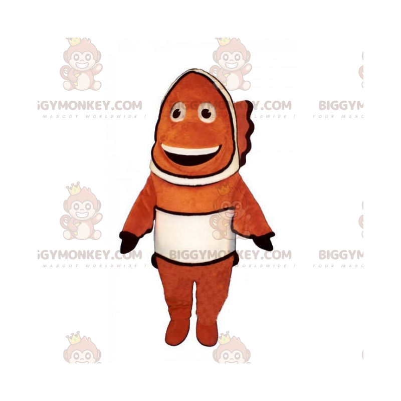 Costume de mascotte BIGGYMONKEY™ de poisson clown souriant -
