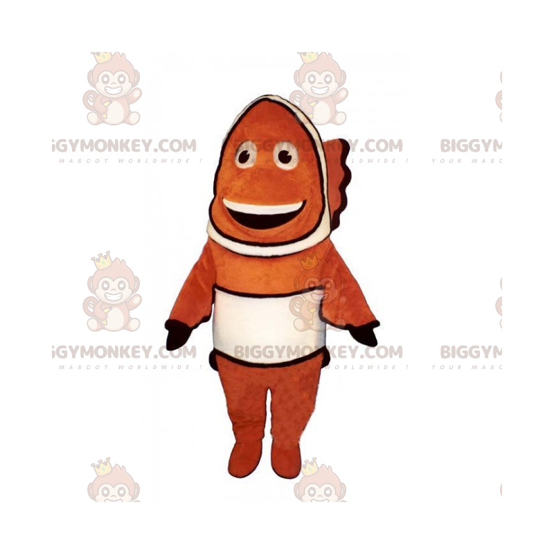 Costume de mascotte BIGGYMONKEY™ de poisson clown souriant - Costume de mascotte BIGGYMONKEY™ de poisson clown souriant -