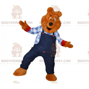 Firefighter BIGGYMONKEY™ Mascot Costume with Mustache -