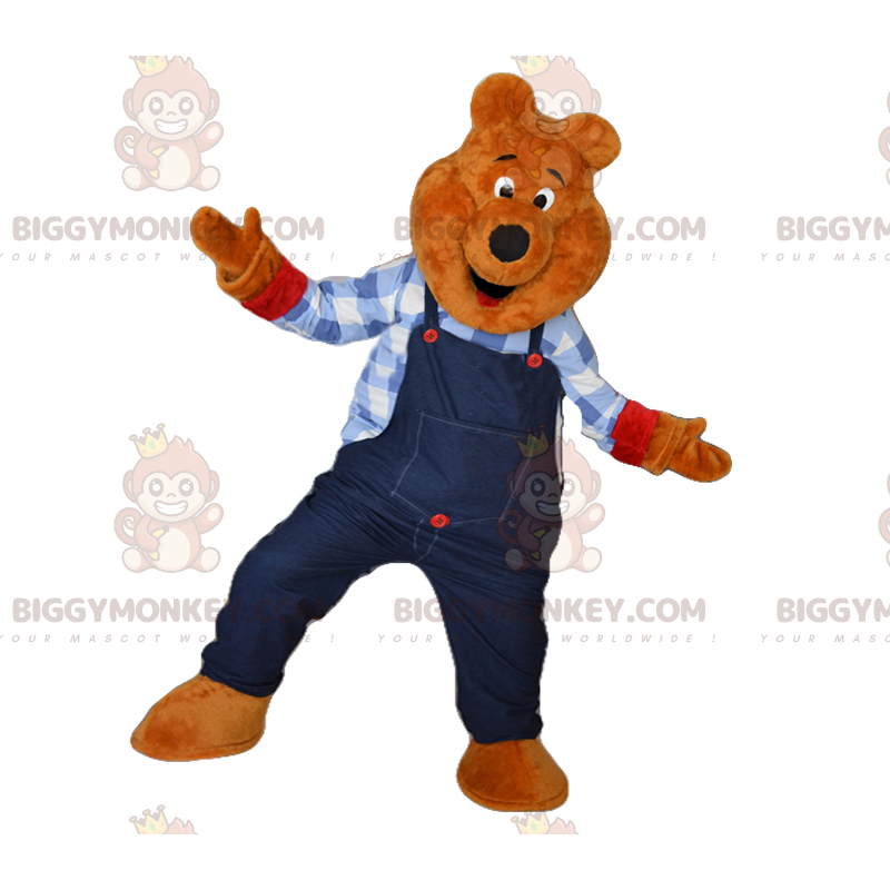 Brandman BIGGYMONKEY™ maskotdräkt med mustasch - BiggyMonkey Brandman BIGGYMONKEY™ maskotdräkt med mustasch - BiggyMonkey